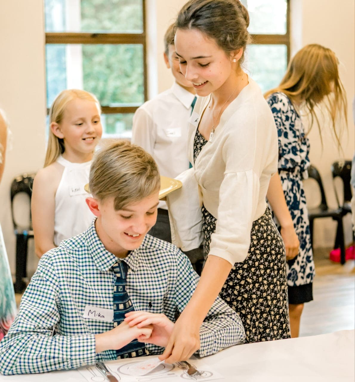 Students dancing at cotillion